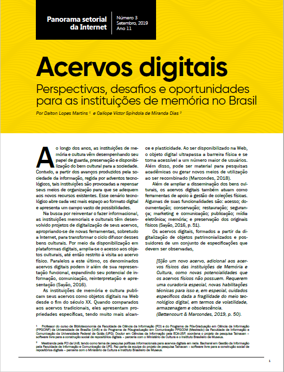 Ano XI - Nº 3 - Acervos digitais