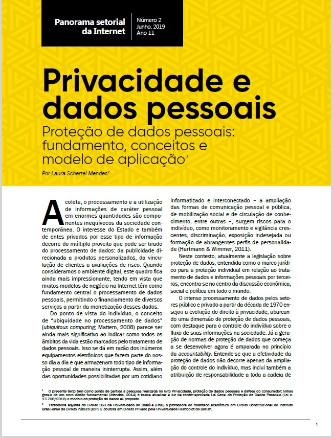 Ano XI - Nº 2 - Privacidade e dados pessoais