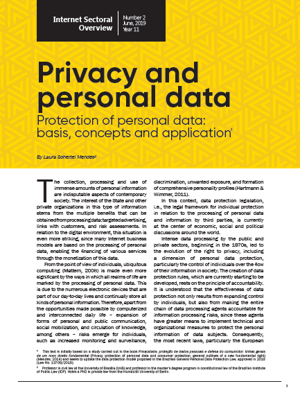 Year XI - N. 2 - Privacy and personal data