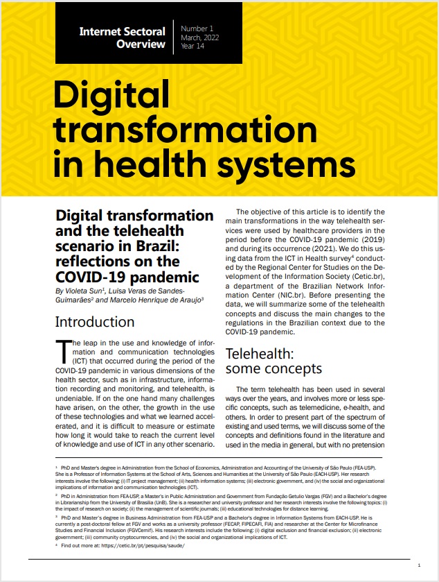 Year XIV - N. 1 - Digital transformation in health systems